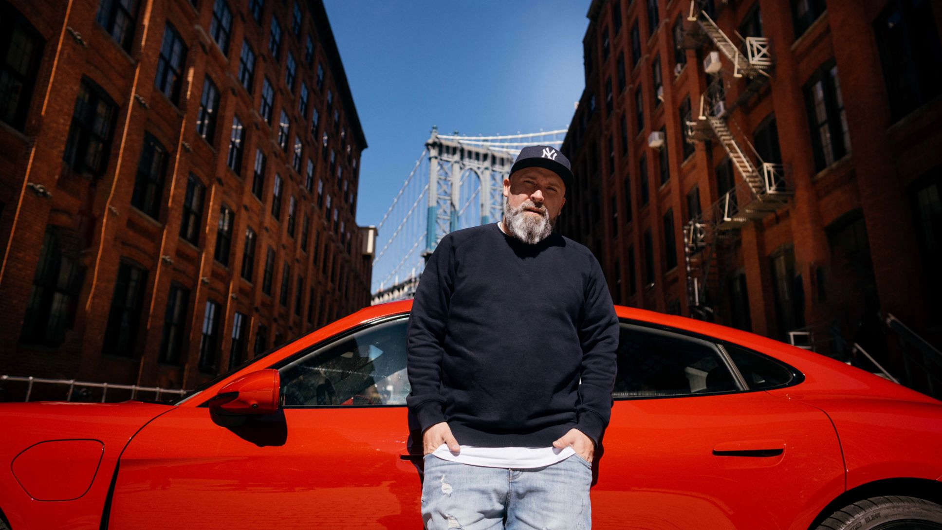 Niko Backspin, Porsche Taycan GTS, New York, USA, 2023, Porsche AG