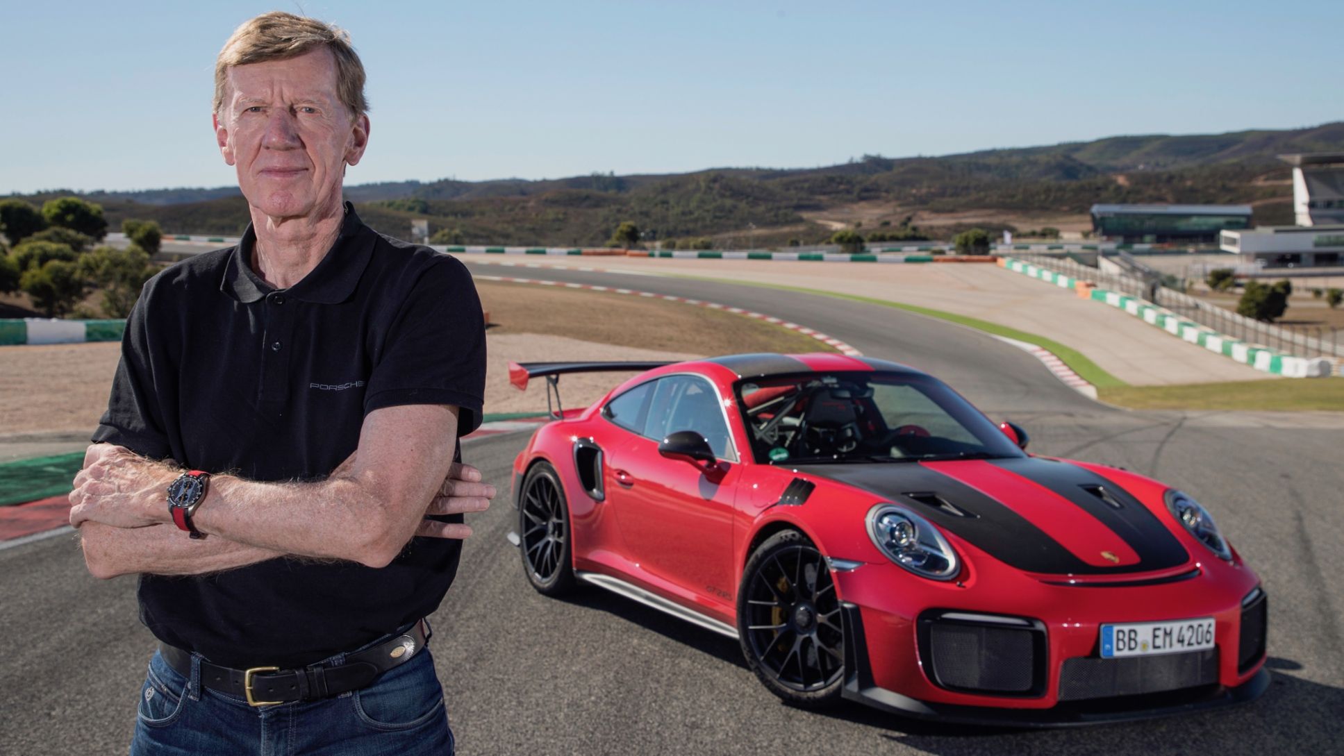 Walter R&ouml;hrl, Porsche Brand Ambassador, 911 GT2 RS press test, Portim&atilde;o, Portugal, 2017, Porsche AG