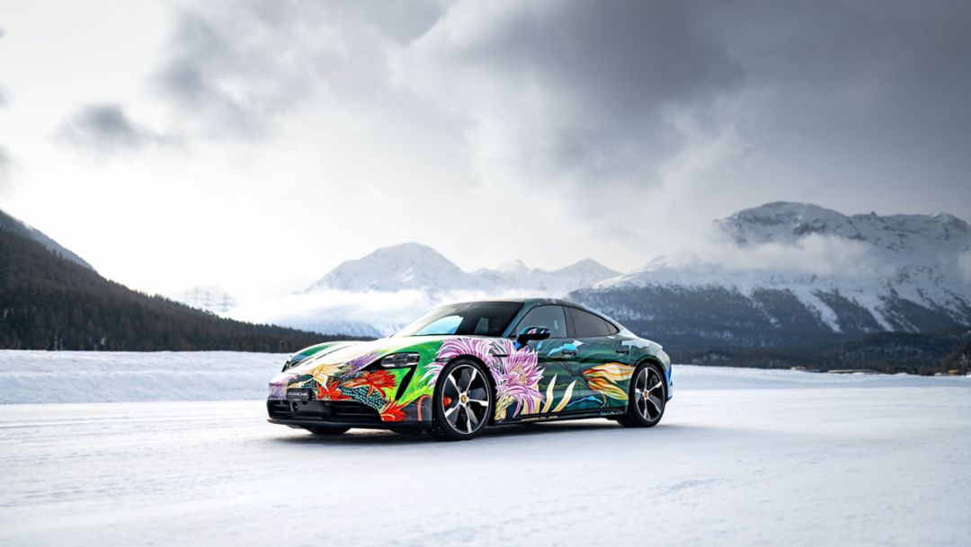 Taycan Artcar by Richard Phillips, Zürich, Schweiz, 2021, Porsche AG