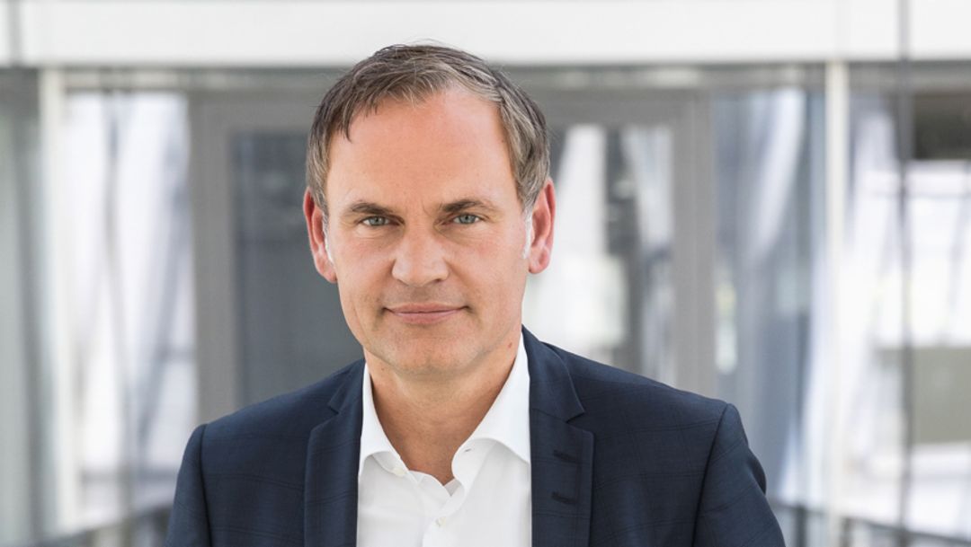 Dr. Oliver Blume, Chairman of the Executive Board of Dr. Ing. h.c. F. Porsche AG