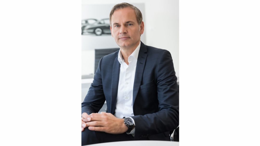 Dr. Oliver Blume, Chairman of the Executive Board of Dr. Ing. h.c. F. Porsche AG