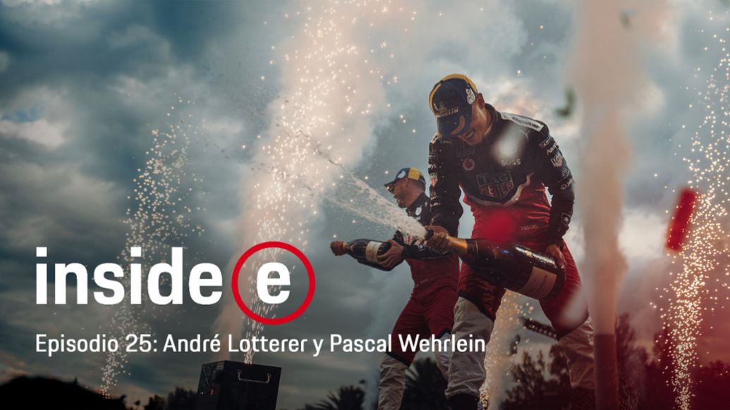 Andr&eacute; Lotterer y Pascal Wehrlein, podcast "Inside E", Episodio 25, 2022, Porsche AG