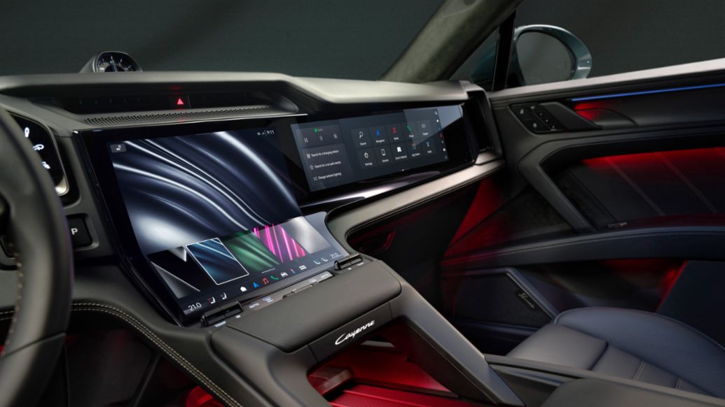 The new Cayenne Electric showcases the Porsche interior of the future 