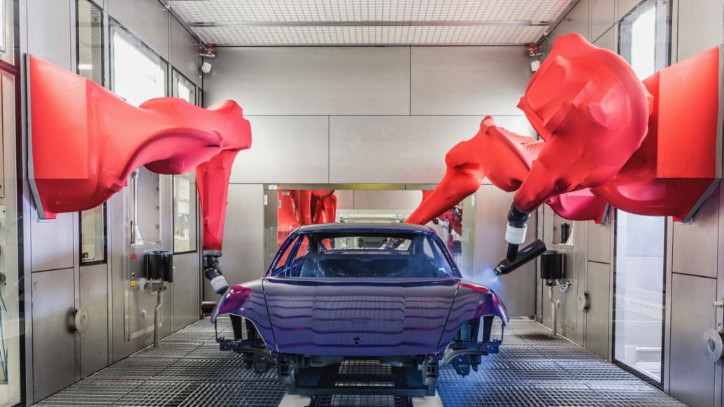 Paint shop, Taycan factory, Stuttgart-Zuffenhausen, 2019, Porsche AG
