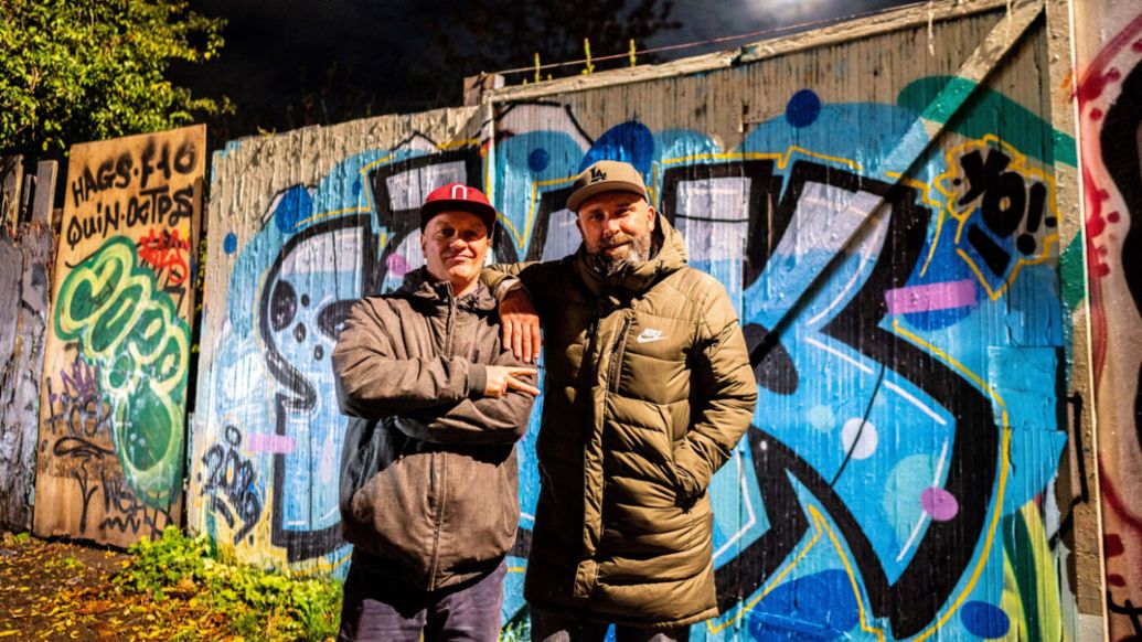 Sune Pejtersen, Niko H&uuml;ls, l-r, Roadtrip Back2Tape, Copenhagen, 2020, Porsche AG