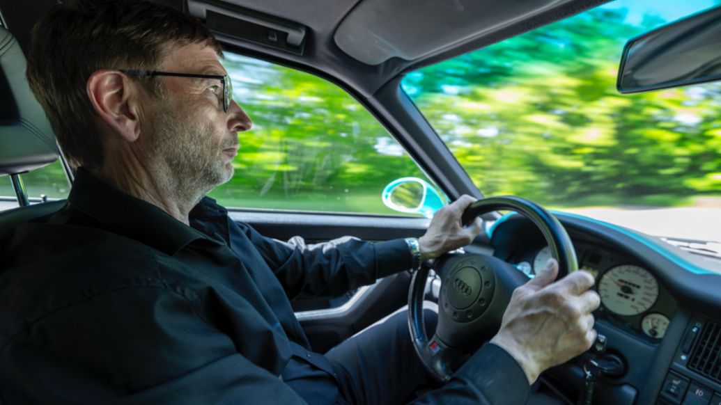 Michael H&ouml;lscher, Head of the Audi Avant RS2 project at Porsche, Audi Avant RS2, 2021, Porsche AG