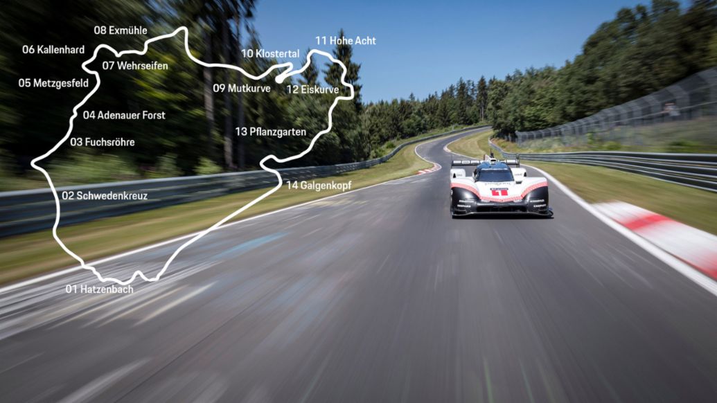 Curvas de N&uuml;rburgring, Timo Bernhard, Porsche 919 Hybrid Evo, 2018, Porsche AG