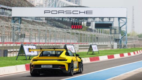 The Porsche World Road Show visits India at the Buddh International Circuit