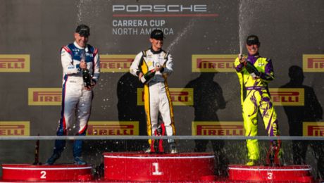 Porsche Carrera Cup North America races in Montreal saw five different drivers hoist winner trophy