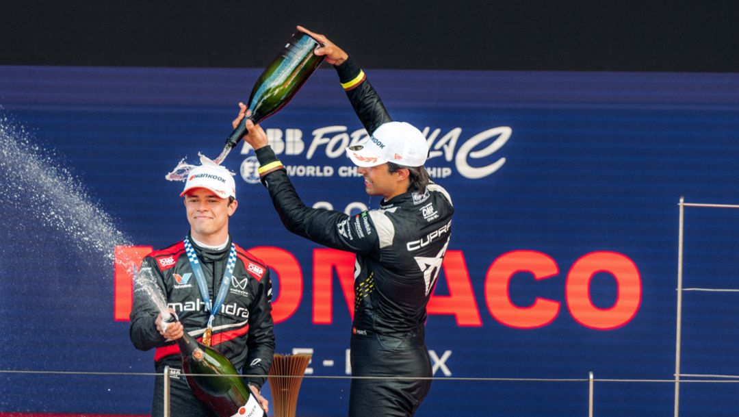 E-Prix de M&oacute;naco I: podio para el Porsche del equipo cliente Cupra Kiro