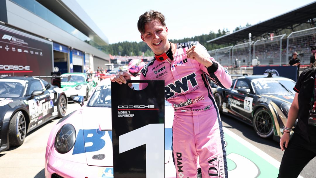 Robert de Haan gana la tercera carrera de la Porsche Supercup, en Austria
