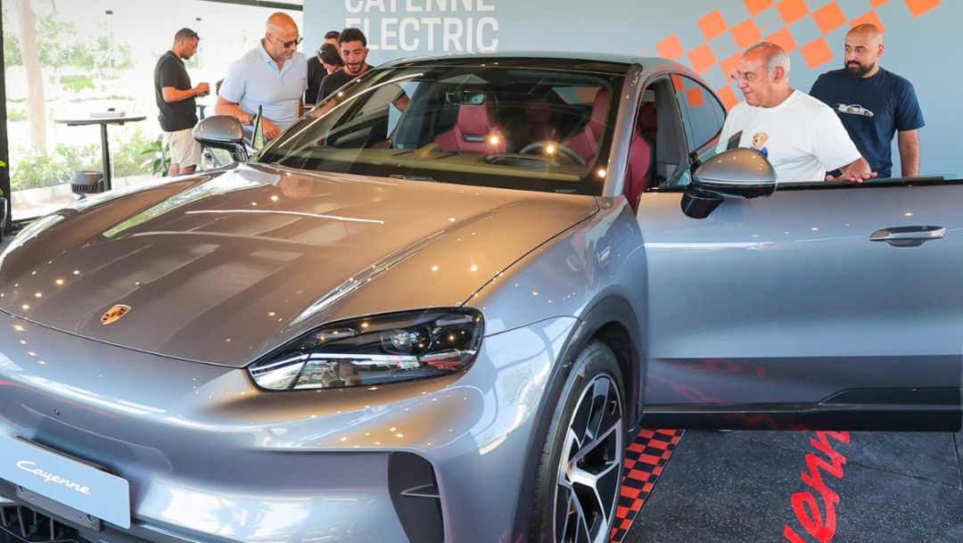 Porsche Centre Egypt showcases the Cayenne Electric