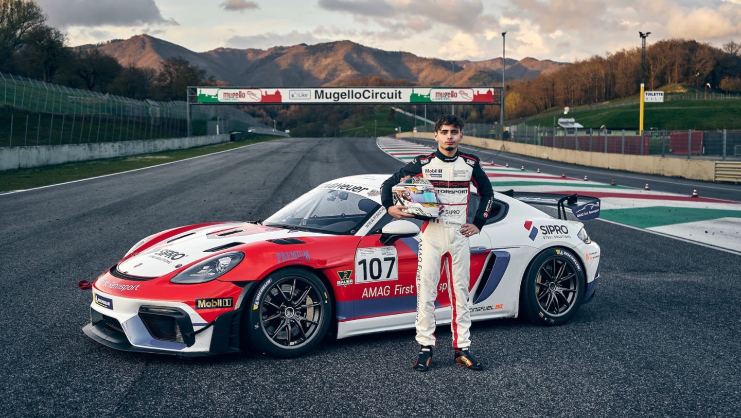 Elia Pappacena, Porsche 718 Cayman GT4 RS Clubsport, Porsche Sports Cup Suisse, 2025, Porsche Schweiz AG