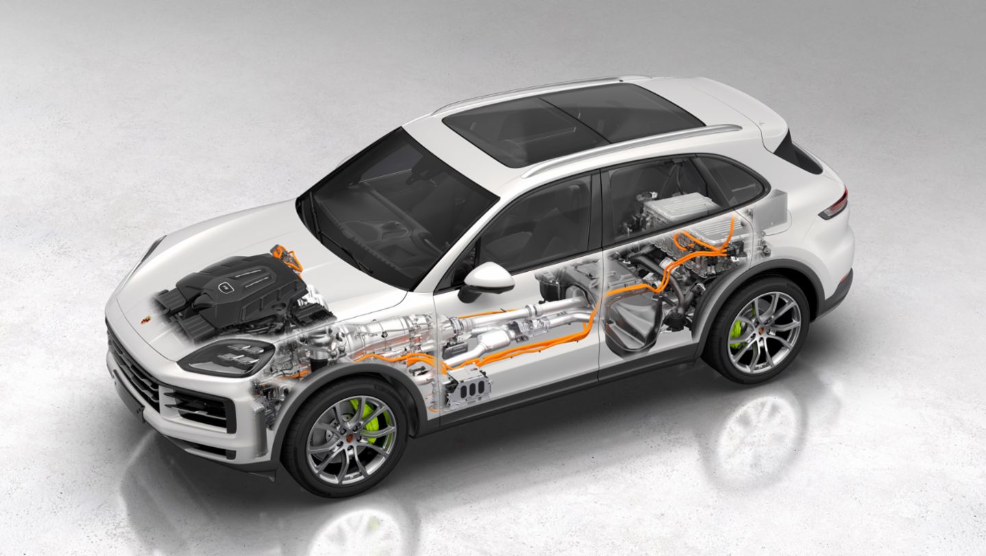 Cayenne E-Hybrid: Cut-away view