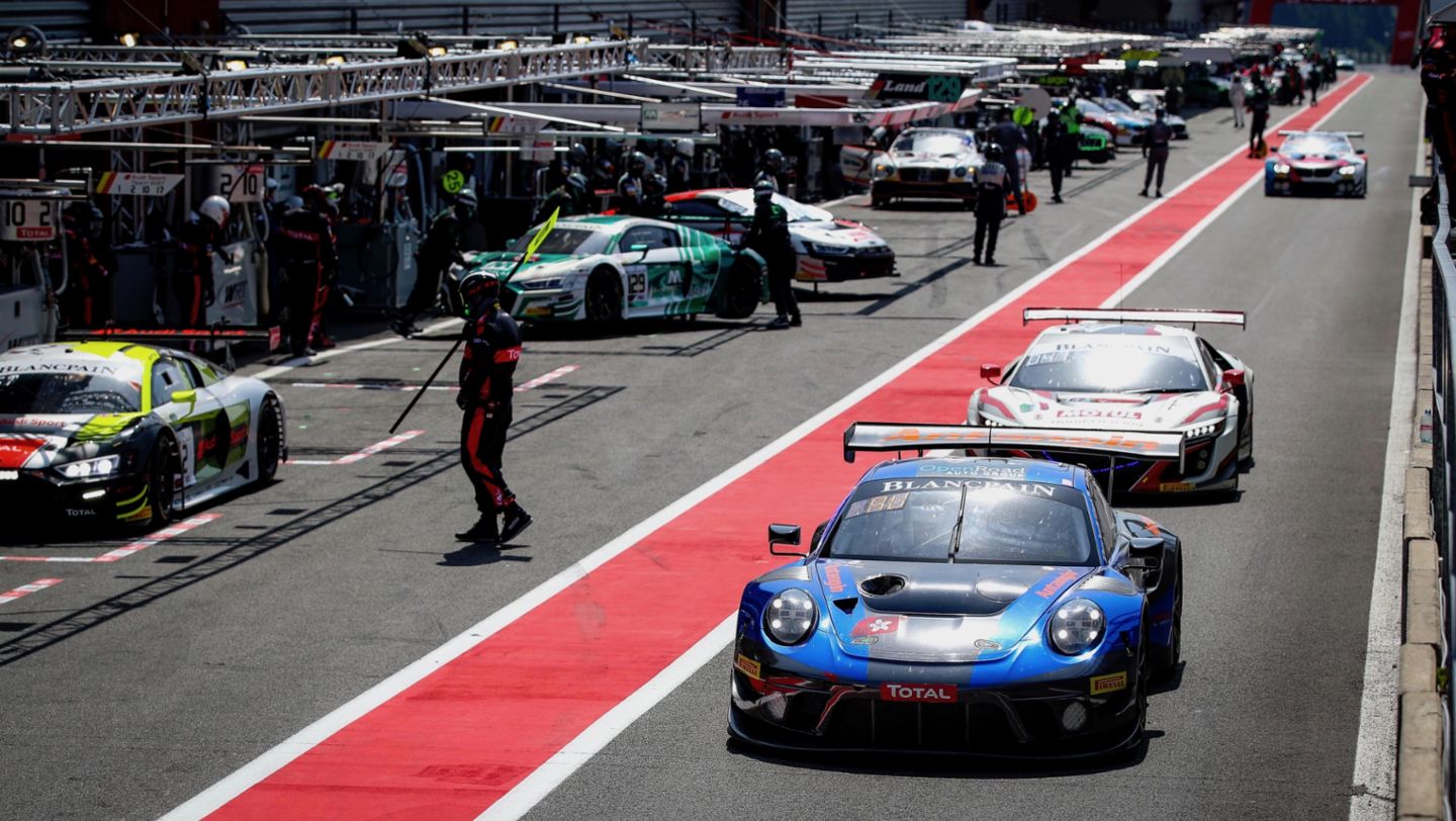 911 GT3 R (21), OpenRoad Racing, free practice, 24 Hours of Spa, 2019, Porsche AG