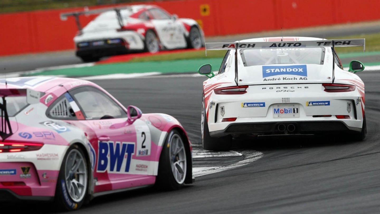 911 GT3 Cup, Porsche Mobil 1 Supercup, race, round 4, Silverstone, 2019, Porsche AG