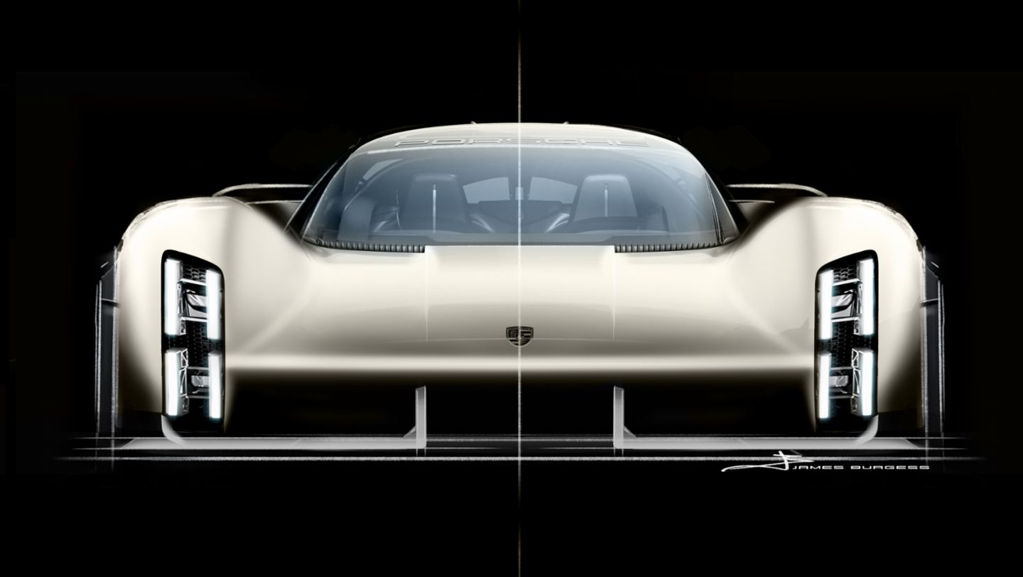 Design Sketch, Porsche Mission X, 2023, Porsche AG