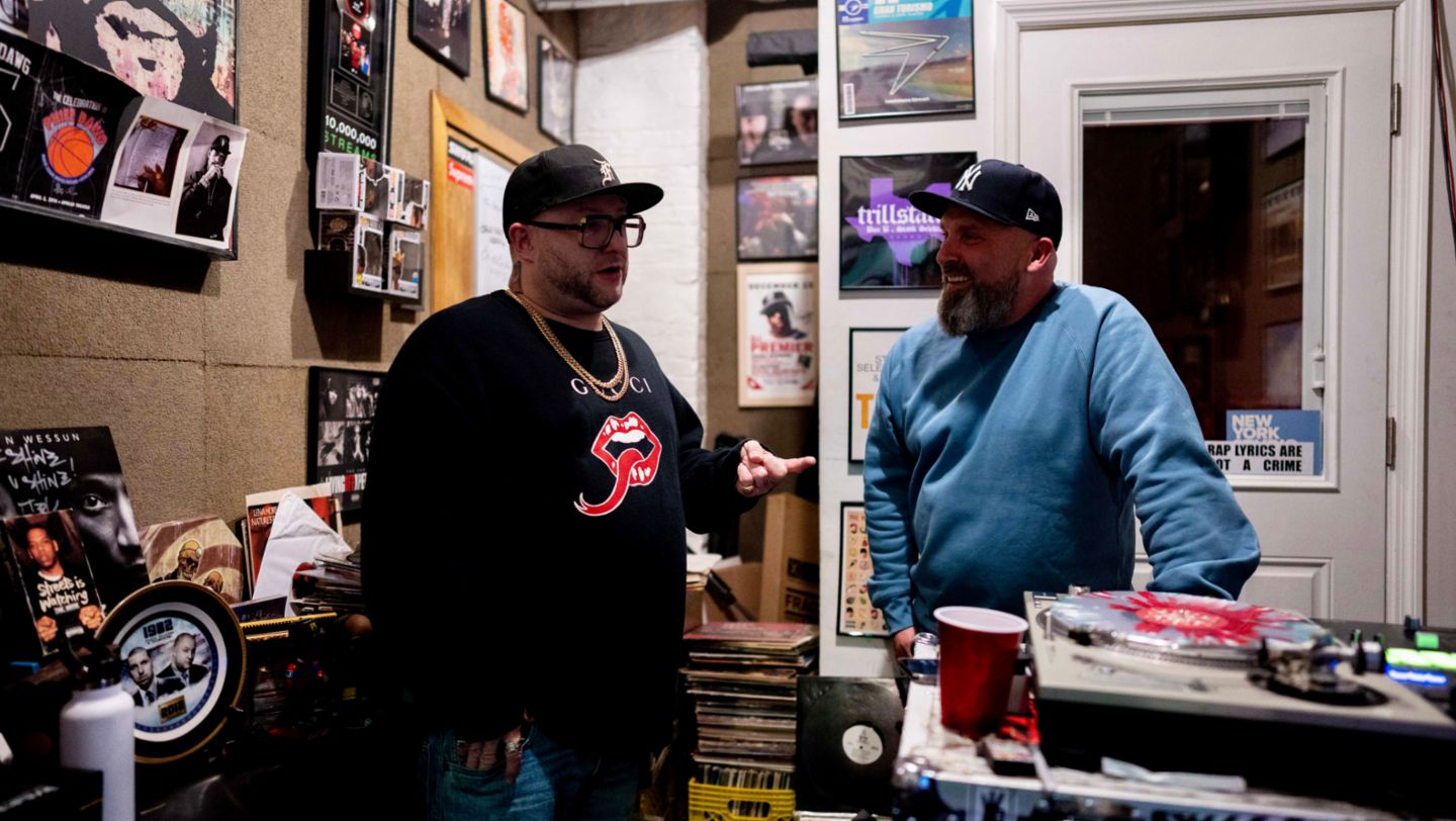 Statik Selektah (l.), 2023, Porsche AG