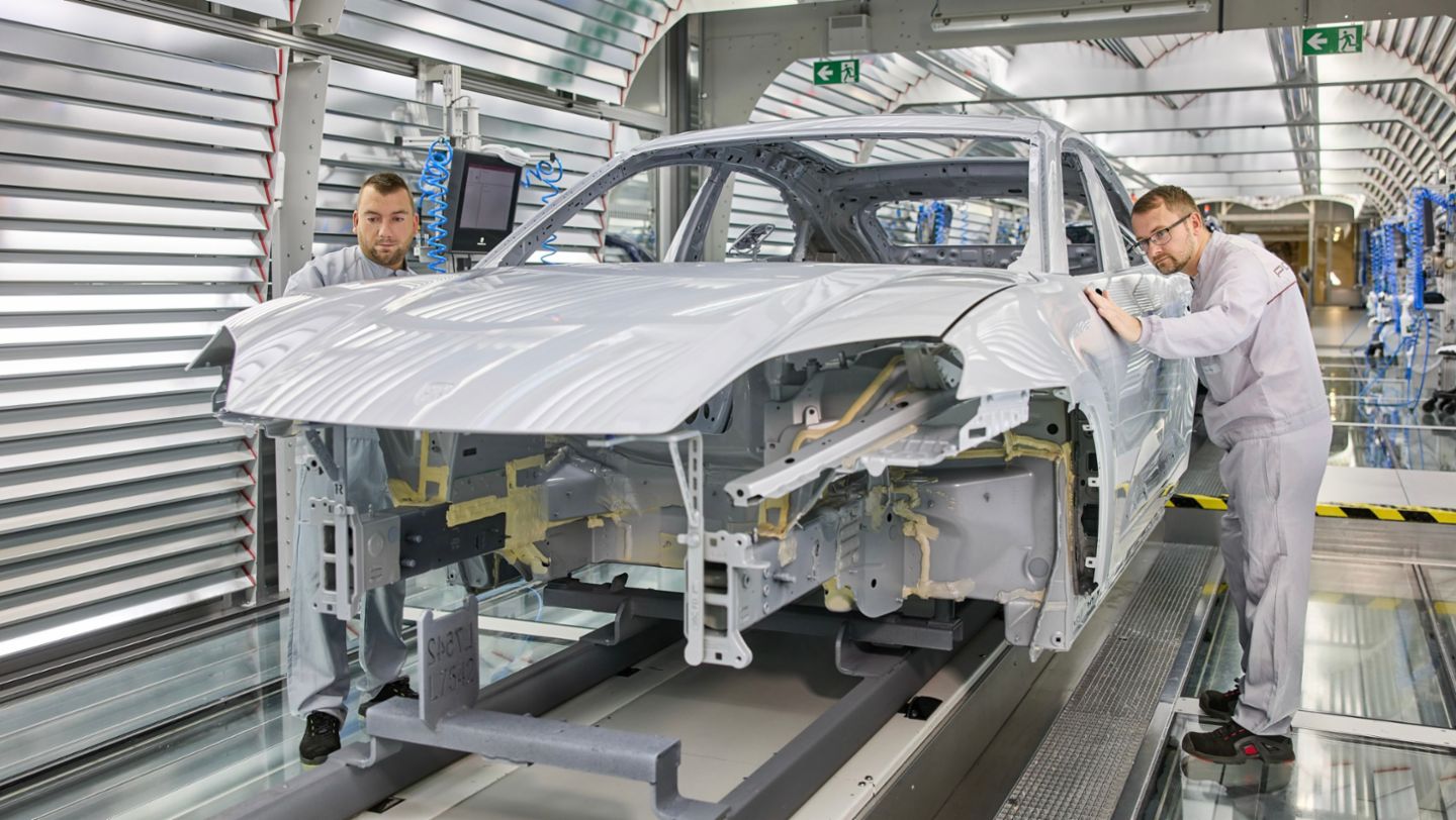 Paint shop, Porsche plant Leipzig, 2024, Porsche AG
