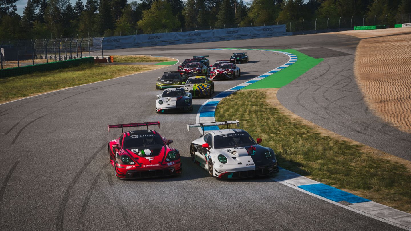 Porsche 911 GT3 R, Esports ESL R1, Hockenheim, Porsche Coanda Esports Racing Team, 2024, Porsche AG