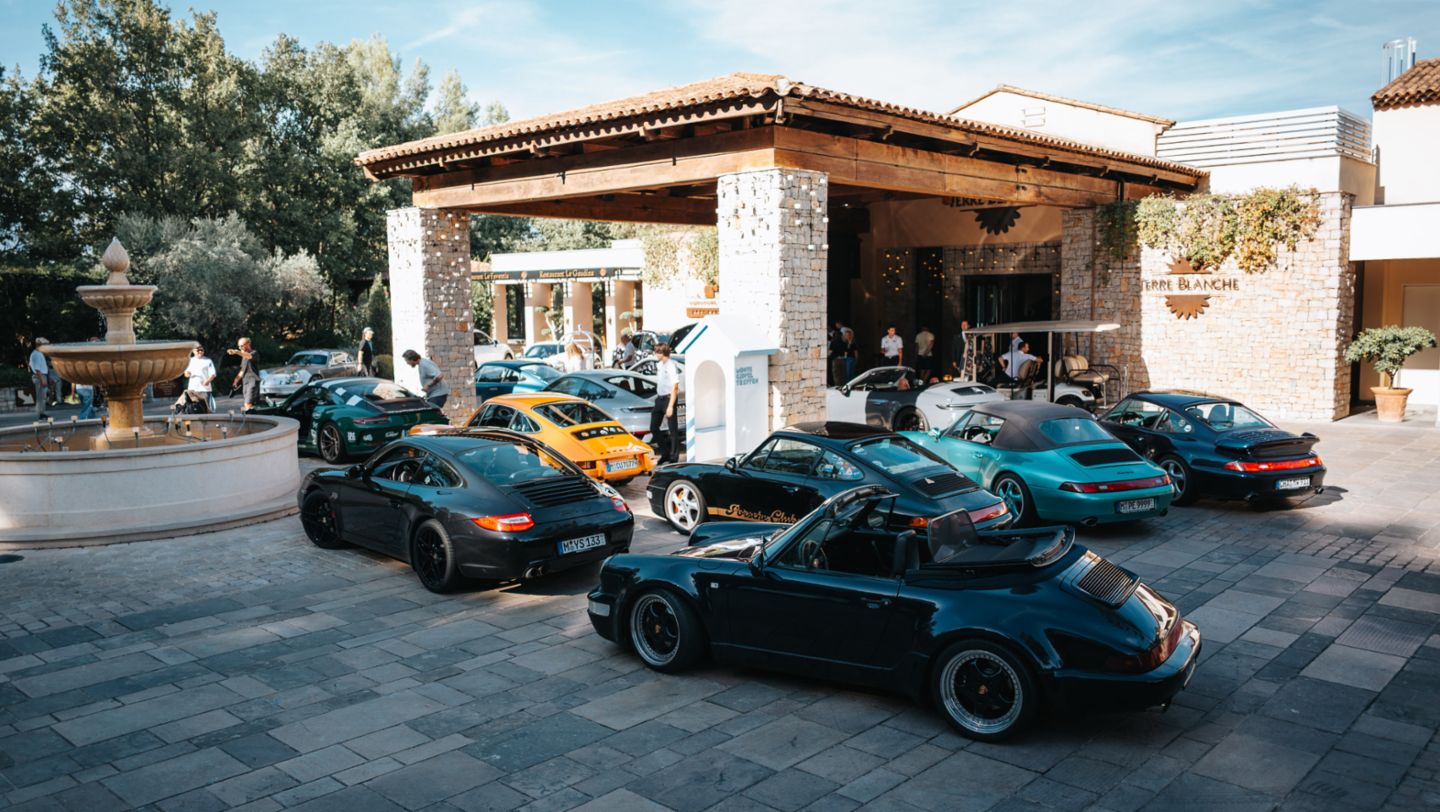 Porsche 911-Modelle (F-Serie, G-Serie, 964, 993, 996, 991, 992.1), Gipfeltreffen, Südfrankreich, 2026, Porsche AG
