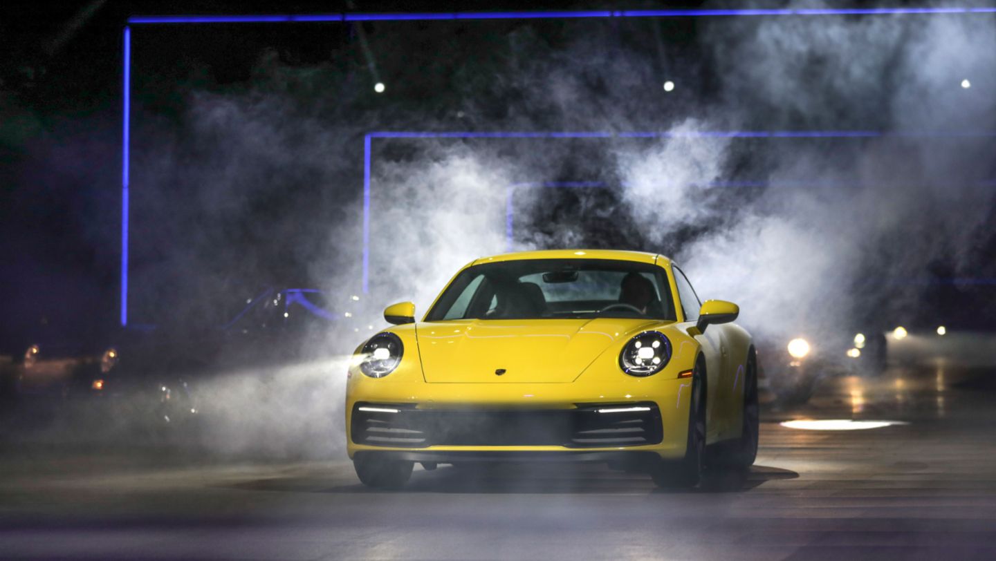 911 Carrera S, world premiere, Los Angeles, 2018, Porsche AG